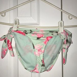 Floral Bikini Bottoms Side Tie Brand New